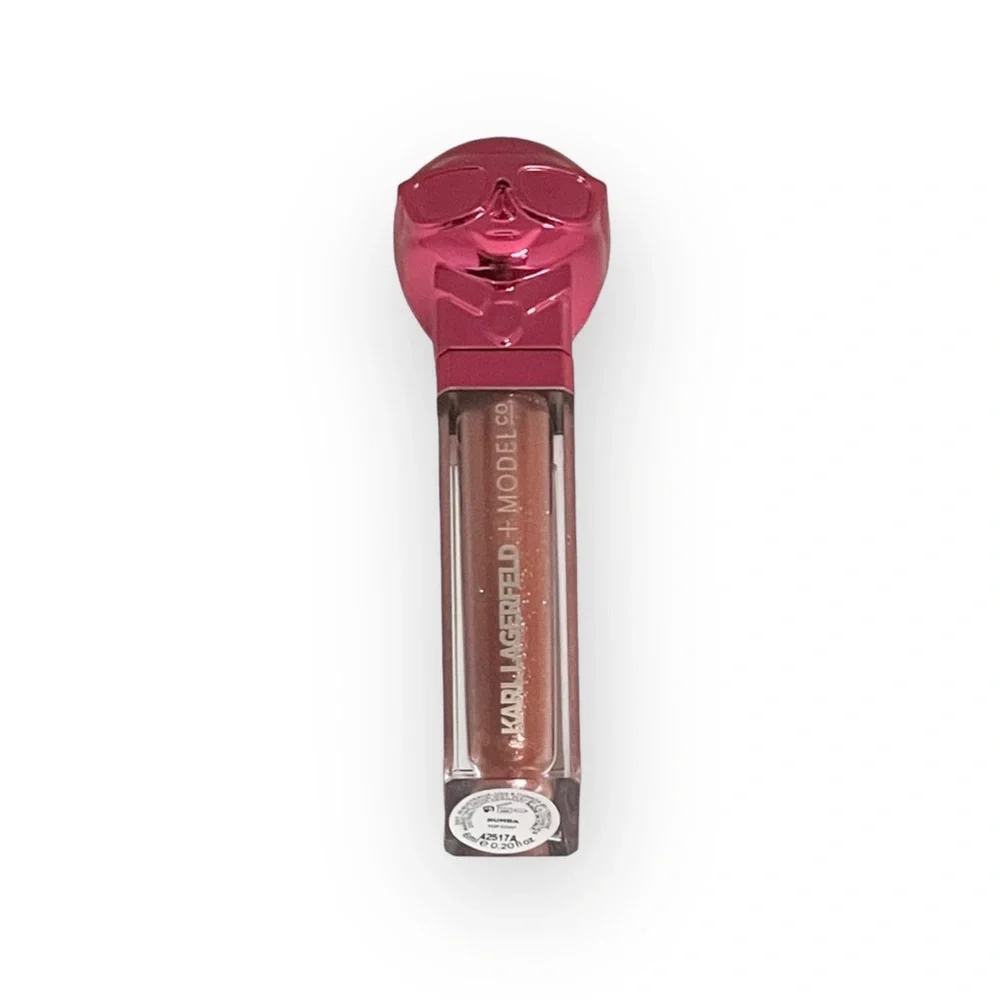new Karl Lagerfeld x Modelco ᨎ Lip Lights Special FX Top Coat Gloss ᨎ Rhumba ᨎ